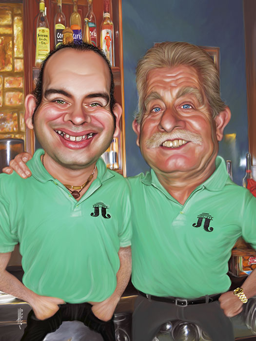 Caricaturas hostelería