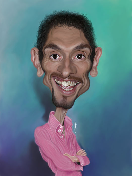 Caricatura para homenaje individual
