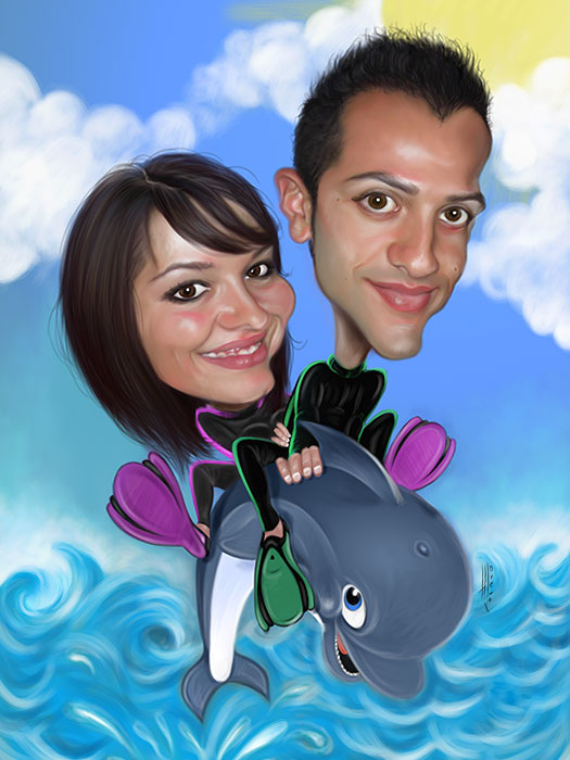 Caricaturas de Regalo en Bodas