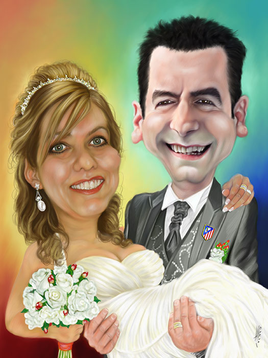 Caricaturas de Novios para Bodas