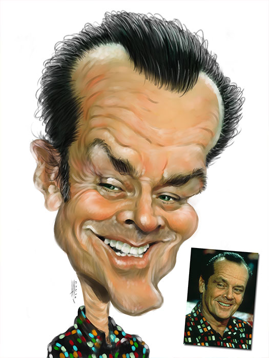 Caricatura de Jack Nicholson