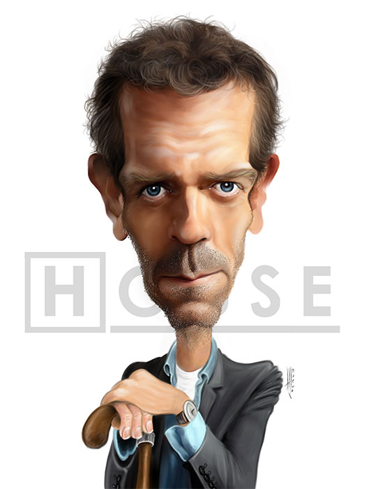 Caricatura de Doctor House
