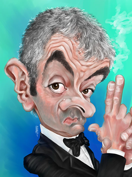 Caricatura de Johnny English