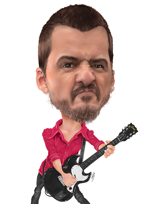 Caricatura de Coque Malla