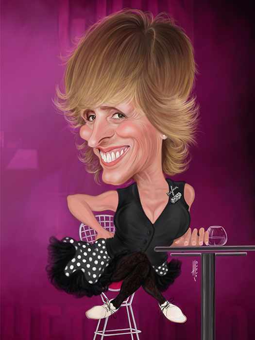 Caricatura de Mercedes Milá